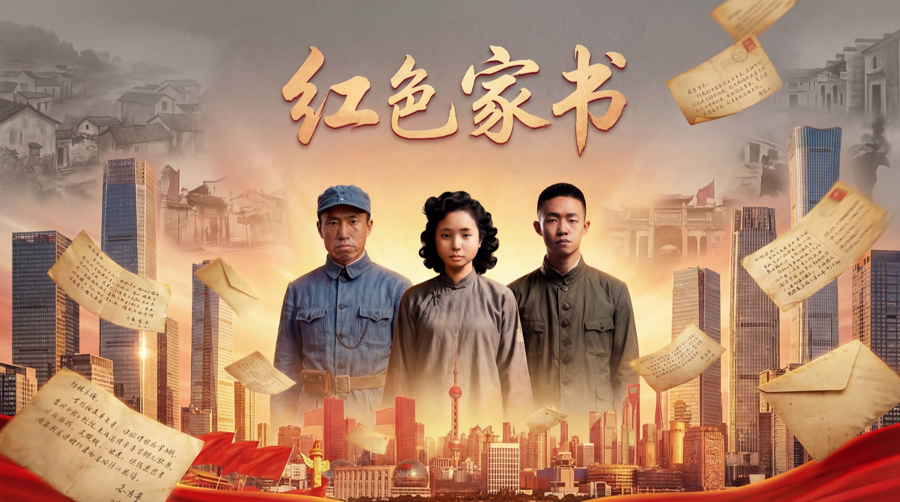国家发改委红色家书跨时空对话 AI 视频