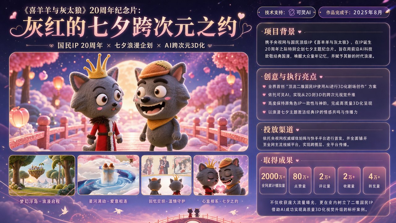 喜羊羊与灰太狼 20 周年 AI 纪念片